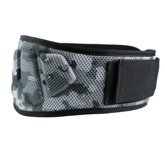 Size XL Grey Camouflage Camo Weightlifting Belt - EVA Nylon Gym Belt for Squats, Deadlifts & Lumbar Support V888-ELOSUNG23886
