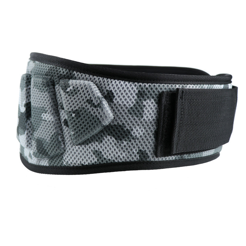 Size M Grey Camouflage Camo Weightlifting Belt - EVA Nylon Gym Belt for Squats, Deadlifts & Lumbar Support V888-ELOSUNG23888