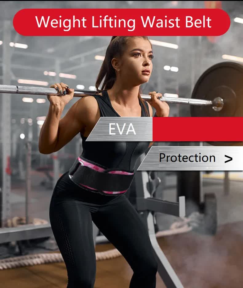 Size M Grey Camouflage Camo Weightlifting Belt - EVA Nylon Gym Belt for Squats, Deadlifts & Lumbar Support V888-ELOSUNG23888