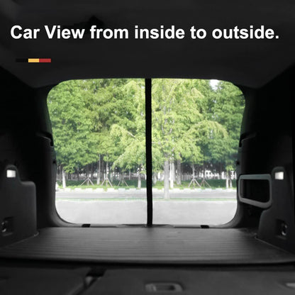 Size S Black Magnetic Car Window Sun Shade Screens & SUV Tailgate Mosquito Net Set - Breathable Bug Protection V888-ELOSUNG23902