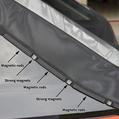 Size M Black Tailgate Mosquito Net Screen - Magnetic Bug Protection for Boot Opening V888-ELOSUNG23907