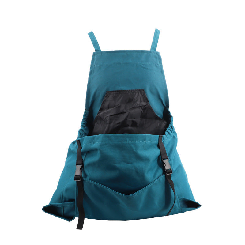 Green Garden Harvesting Apron - Waterproof Oxford Cloth with Quick Release Pouch V888-ELOSUNG23912