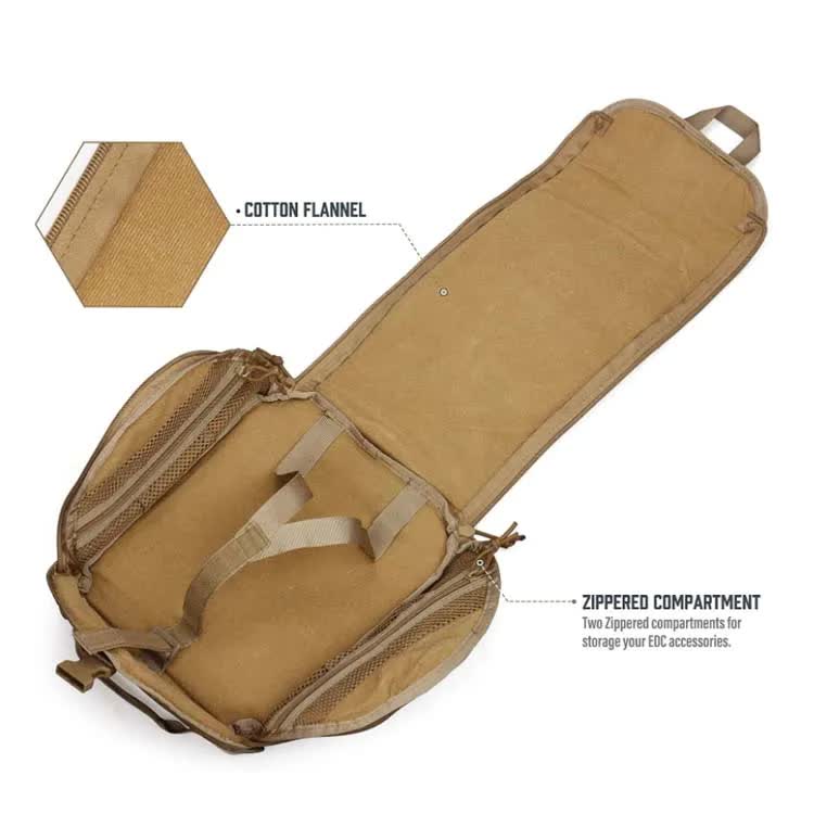 Black Tactical Helmet Bag & Utility Pouch - Padded MOLLE Gear Storage Carrier V888-ELOSUNG23926