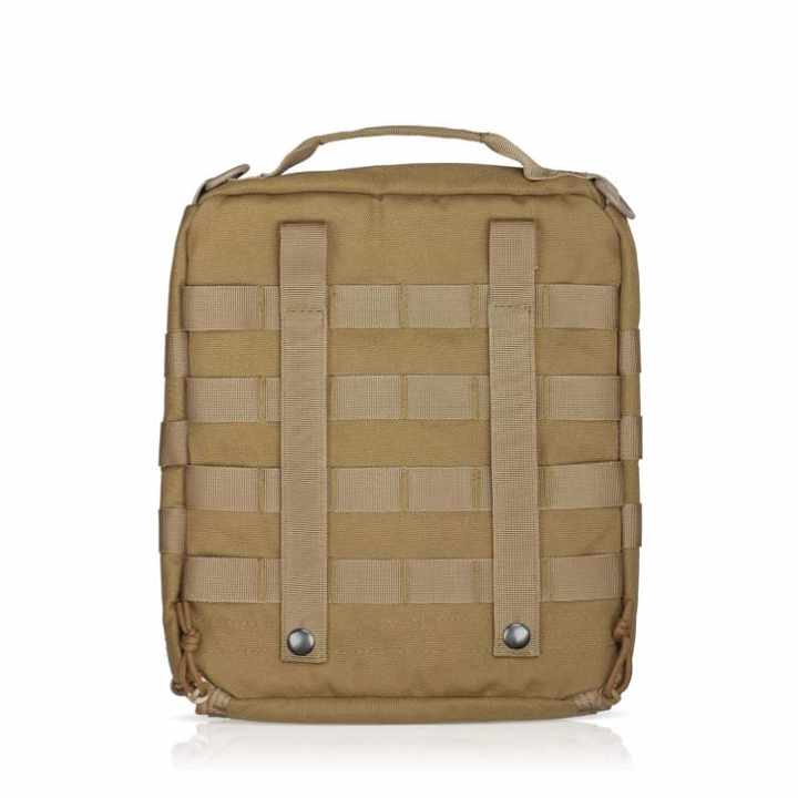Camouflage Brown Tactical Helmet Bag & Utility Pouch - Padded MOLLE Gear Storage Carrier V888-ELOSUNG23930