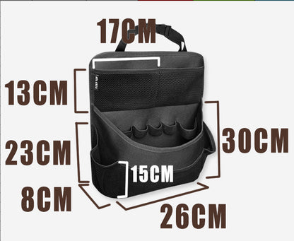 1 Pcs Black Premium Car Back Seat & Trunk Organizer - Multi-Pocket Hanging Storage Bag V888-ELOSUNG23941