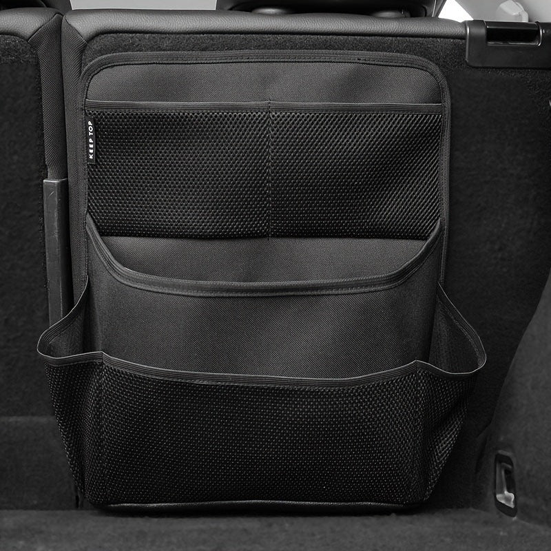 1 Pcs Black Premium Car Back Seat & Trunk Organizer - Multi-Pocket Hanging Storage Bag V888-ELOSUNG23941