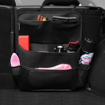 3 Pcs Black Premium Car Back Seat & Trunk Organizer - Multi-Pocket Hanging Storage Bag V888-ELOSUNG23942