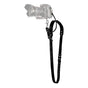 Black Adjustable Genuine Leather Camera Strap - Crossbody Shoulder Sling for DSLR/SLR(The camera is a prop V888-ELOSUNG23945