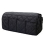 2 Pcs Black Quilted Sofa Armrest Organizer Caddy - Multi-Pocket Remote Control Holder Bag V888-ELOSUNG23947
