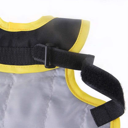 4 Pcs Black High Visibility Chicken & Duck Safety Vest - Reflective Poultry Jacket V888-ELOSUNG23952