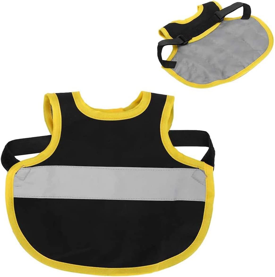 4 Pcs Fluorescent Green High Visibility Chicken & Duck Safety Vest - Reflective Poultry Jacket V888-ELOSUNG23953