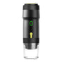 Black 3-in-1 Portable Electric Espresso Maker - Rechargeable Travel Coffee Machine for Capsules & Ground V888-ELOSUNG23963