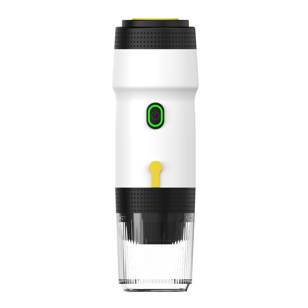 White 3-in-1 Portable Electric Espresso Maker - Rechargeable Travel Coffee Machine for Capsules & Ground V888-ELOSUNG23964