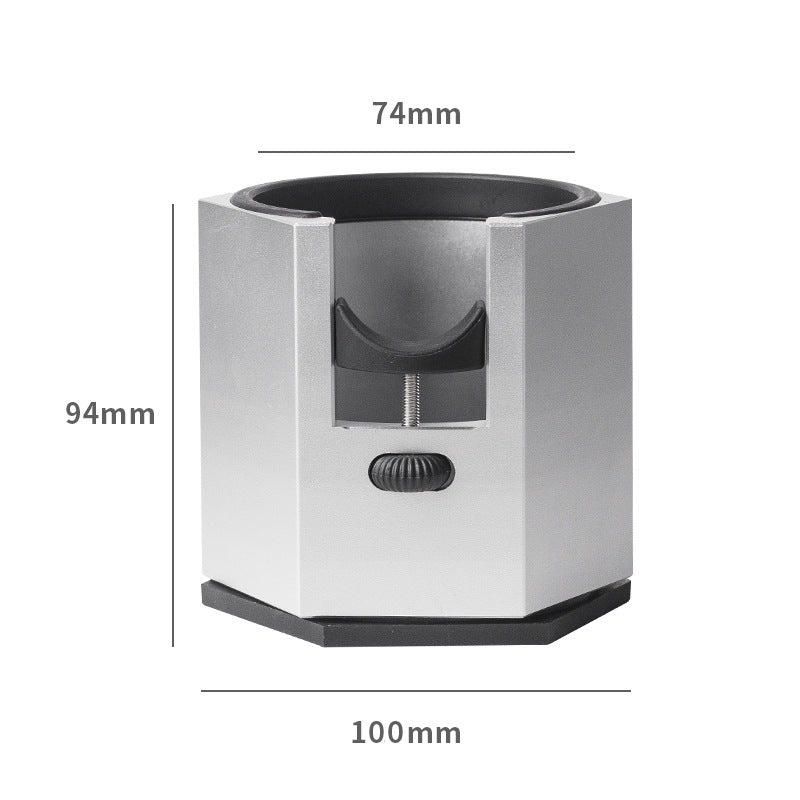 Silver Diamond Professional Aluminum Espresso Tamping Station - Adjustable Portafilter Holder Stand V888-ELOSUNG23972