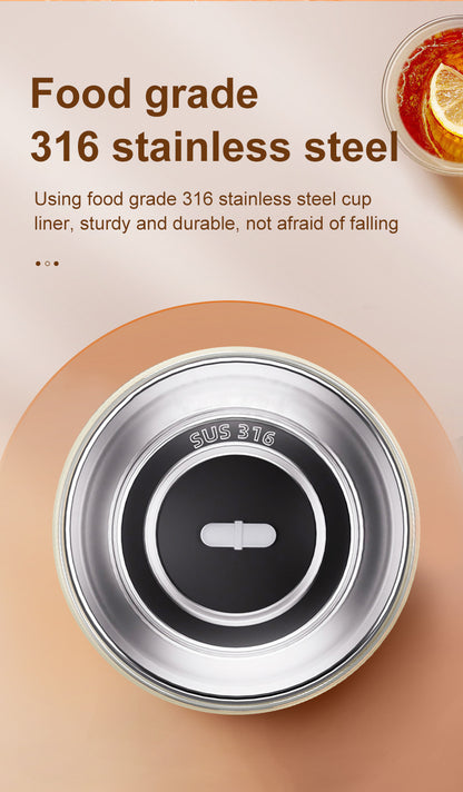 Pink 316 Stainless Steel Rechargeable Electric Self-Stirring Mug - 420ml Automatic Mixing Cup with Magnetic V888-ELOSUNG23987