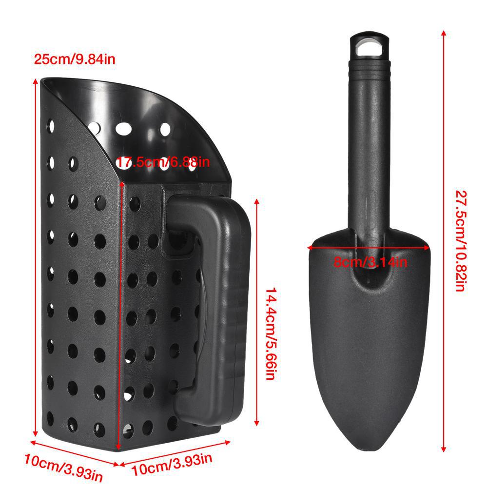 Durable Beach Sand Scoop for Metal Detecting - Lightweight Sifting Tool for Adults and Kids V888-ELOSUNG24239