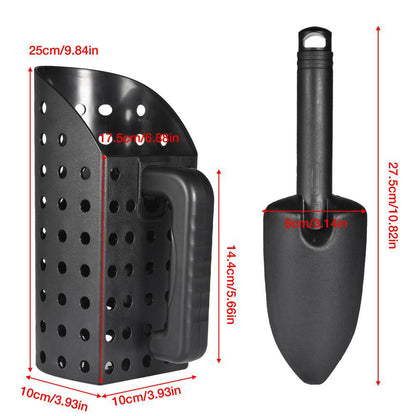 Durable Beach Sand Scoop for Metal Detecting - Lightweight Sifting Tool for Adults and Kids V888-ELOSUNG24239