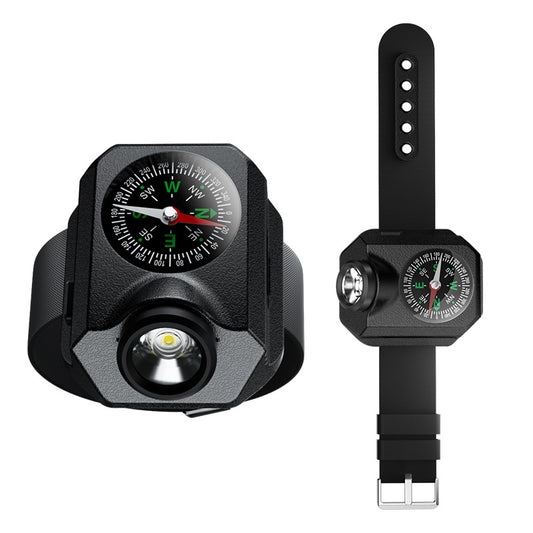 XPG Wrist Light for Outdoor Camping - Rechargeable LED Running Light with Compass and Watch for Survival and V888-ELOSUNG24330