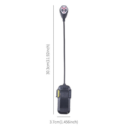 LED Sensor Clip-On Book Light - USB Rechargeable Multifunctional Work Light for Night Fishing and Reading V888-ELOSUNG24331