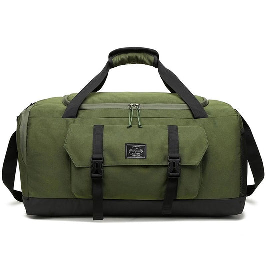 Green Dry Wet Separation Gym Bag - Yoga Fitness Travel Duffel - Shoe Compartment V888-ELOSUNG24334