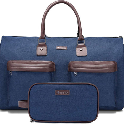 Dark Blue 45L Garment Duffel Bag - Men's Travel Suit Bag - Carry On Weekender V888-ELOSUNG24340