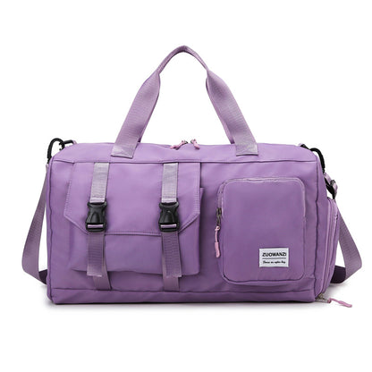 Purple Holographic Gym Duffel Bag - Dry Wet Separation - Large Capacity V888-ELOSUNG24428