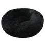 Black 50cm Cozy Round Pet Bed - Plush Cat & Dog Bed with Non-Slip Base, Machine Washable V888-ELOSUNG24483