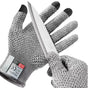 Grey 3-Pack Cut Resistant Gloves (Level 5 Protection) - Pineapple Grip, Touchscreen Compatible, Food Safe for V888-ELOSUNG24486