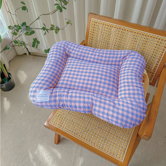 S Yellow-purple All-Season Pet Bed - Soft Washable Dog & Cat Mat with Comfortable Cushion - Warm Winter V888-ELOSUNG24526
