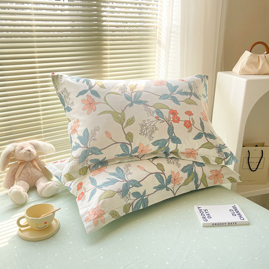 Springtime Is In Full Swing 100% Cotton Pillowcase Set (Pack of 2) - Breathable Standard Size 48x74cm Pure V888-ELOSUNG24528