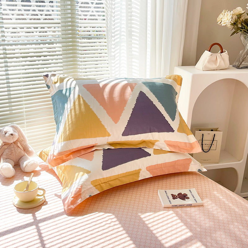 Stroll Through Time 100% Cotton Pillowcase Set (Pack of 2) - Breathable Standard Size 48x74cm Pure Cotton V888-ELOSUNG24552