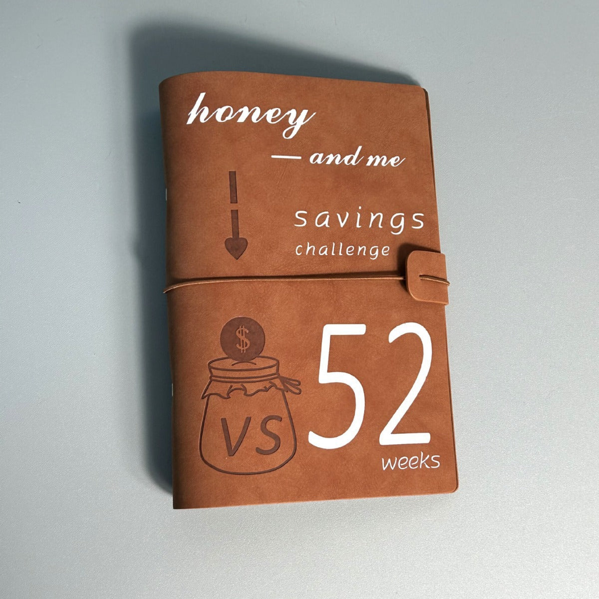 Orange 52-week couple's savings challenge binder - 6-ring financial planner set (2 books) V888-ELOSUNG24568