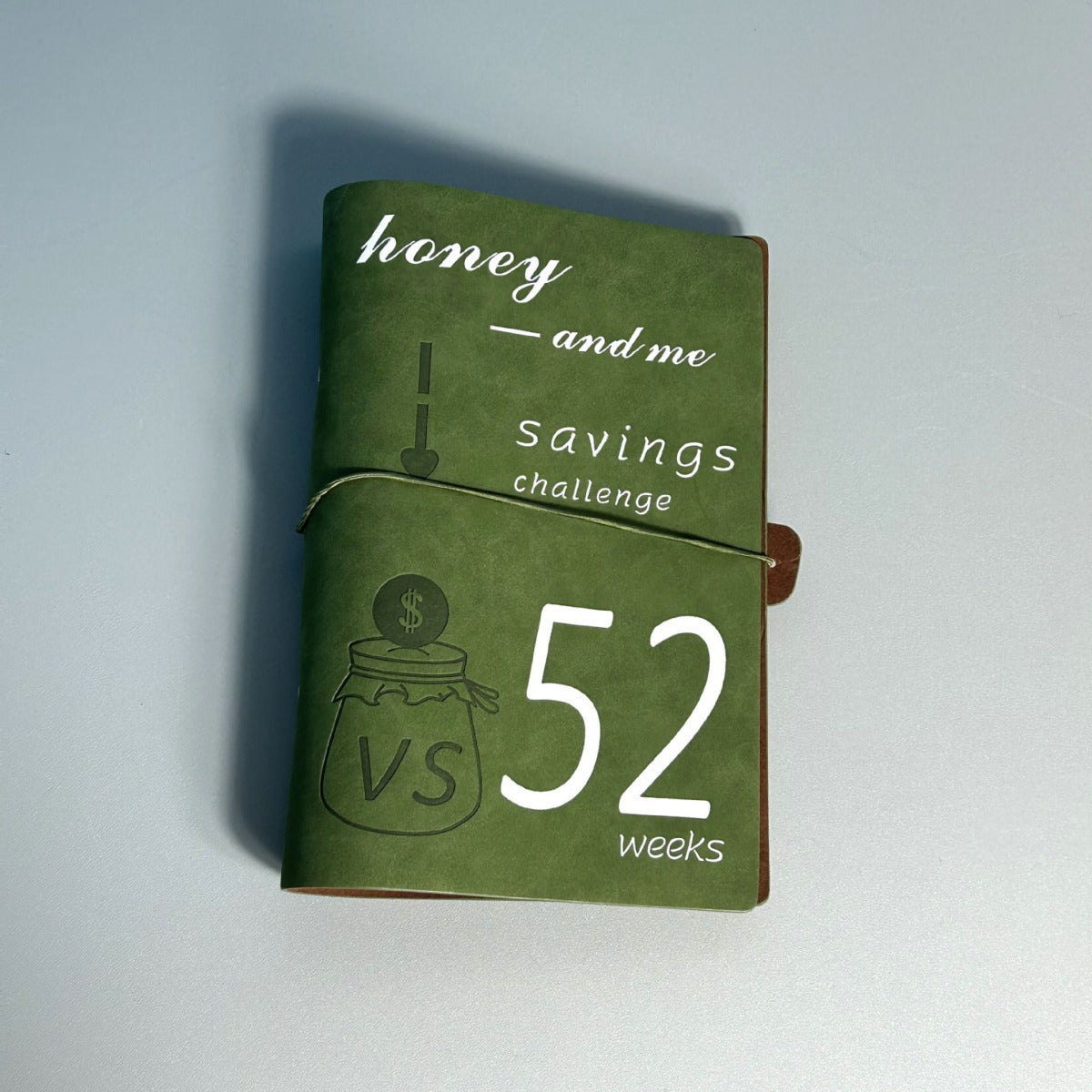 Green 52-week couple's savings challenge binder - 6-ring financial planner set (2 books) V888-ELOSUNG24569