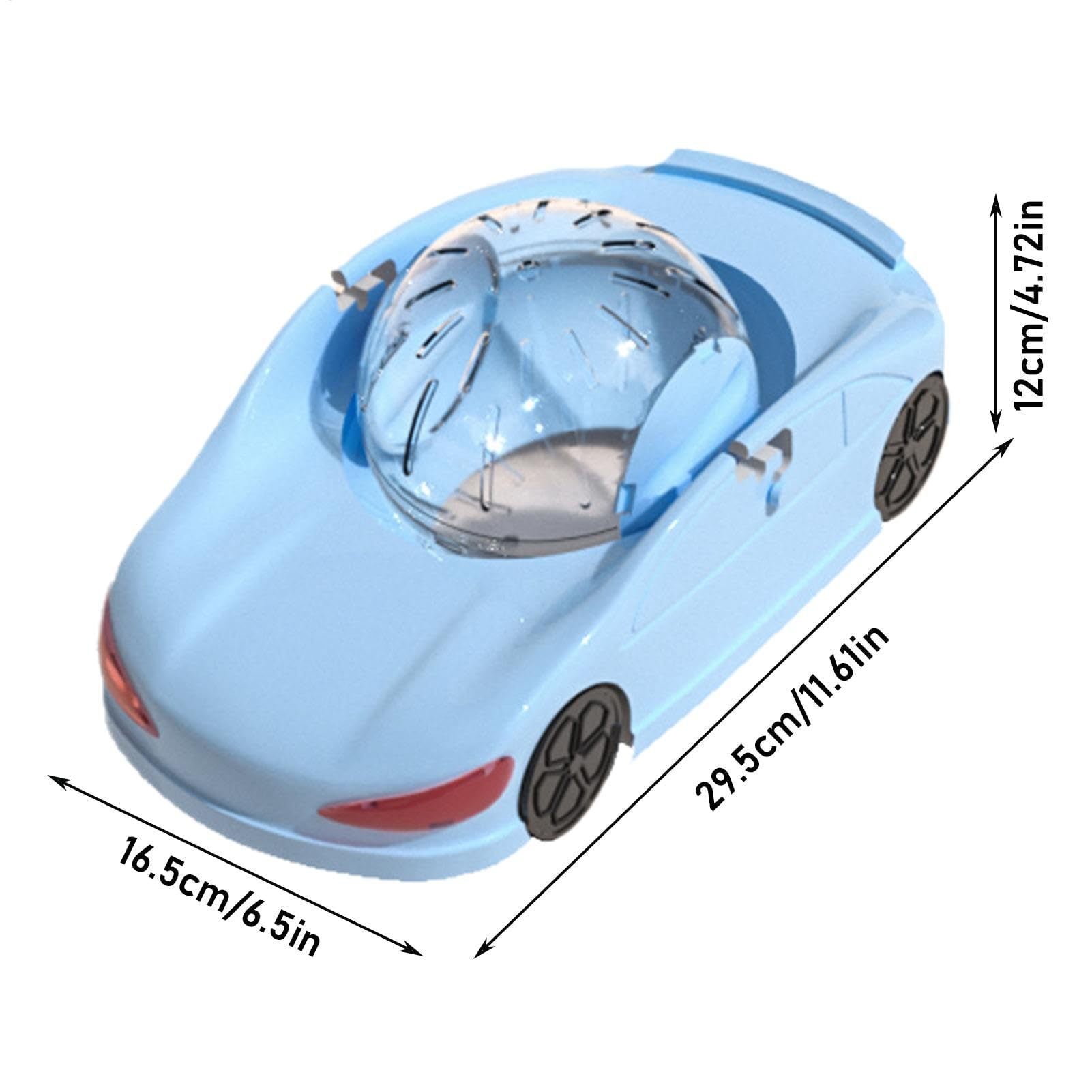 Blue Fun Hamster Racing Wheel Toy - Durable PP Plastic Exercise Wheel for Active Small Pets V888-ELOSUNG24579