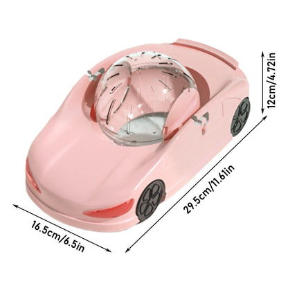 Pink Fun Hamster Racing Wheel Toy - Durable PP Plastic Exercise Wheel for Active Small Pets V888-ELOSUNG24580