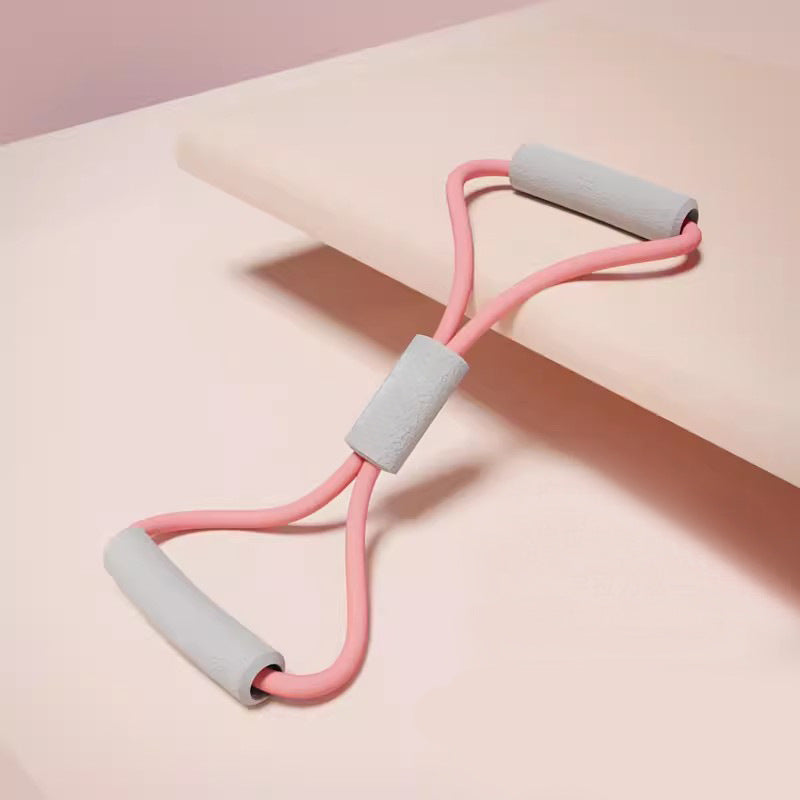2PCS Pink 15 Pounds Back Stretching Resistance Band - 20x15x5cm Shoulder & Back Trainer with 8-Shaped Pull V888-ELOSUNG24594