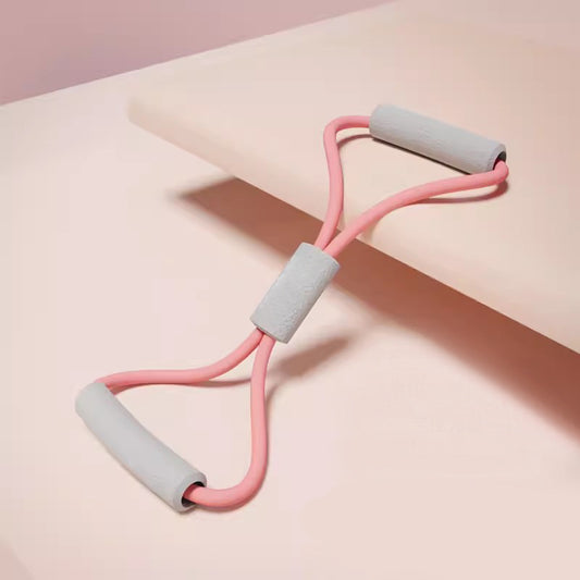 2PCS Pink 15 Pounds Back Stretching Resistance Band - 20x15x5cm Shoulder & Back Trainer with 8-Shaped Pull V888-ELOSUNG24594