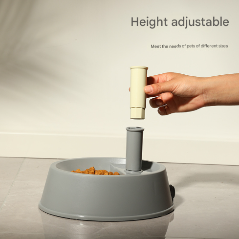 Grey Adjustable Height Pet Water Dispenser - Free Standing or Hanging - No More Bending! V888-ELOSUNG24611