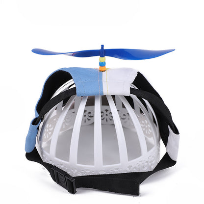 M Orange Pet Baseball Cap with Spinning Propeller - Colorful Fun Design - See Details for Sizing V888-ELOSUNG24618