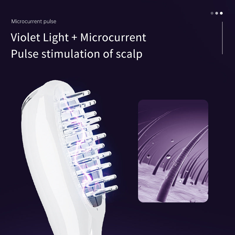 Revitalizing LED Hair Growth Comb: EMS Microcurrent, Red & Blue Light Therapy, Scalp Massager V888-ELOSUNG24621
