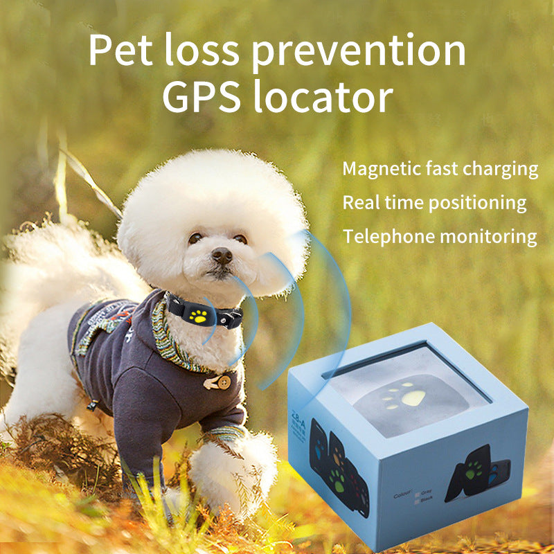 Pink Real-Time Pet GPS Tracker Locator - Magnetic Charging, Multi-Mode Positioning for Dogs & Cats V888-ELOSUNG24650