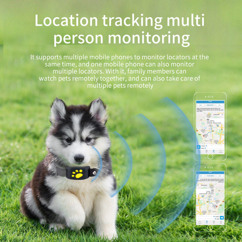 Pink Real-Time Pet GPS Tracker Locator - Magnetic Charging, Multi-Mode Positioning for Dogs & Cats V888-ELOSUNG24650
