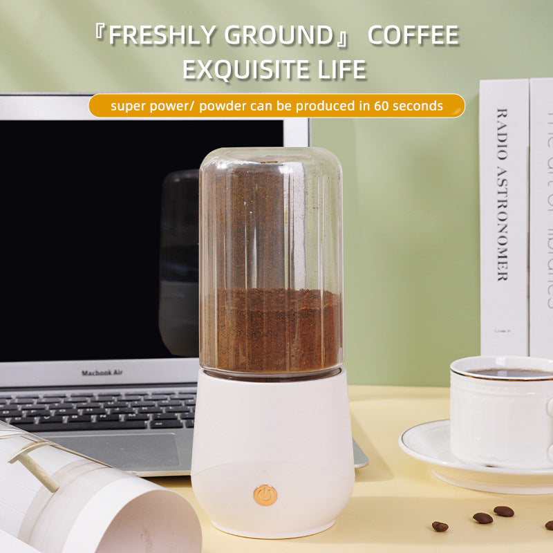White Compact Portable Blender - USB Rechargeable Mini Juicer Cup with 4 Blades V888-ELOSUNG24683