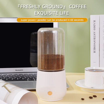 White Compact Portable Blender - USB Rechargeable Mini Juicer Cup with 4 Blades V888-ELOSUNG24683
