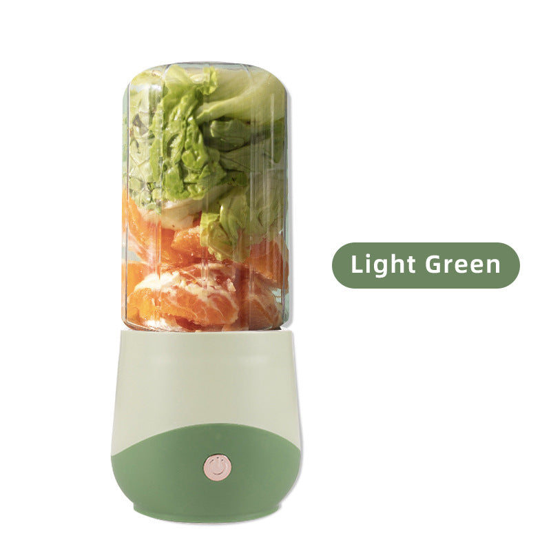 Light Green Compact Portable Blender - USB Rechargeable Mini Juicer Cup with 4 Blades V888-ELOSUNG24684