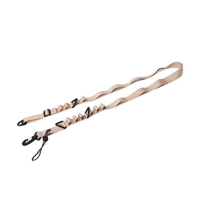Khaki 4 PCS Heavy-Duty Outdoor Utility Strap - Multi-Purpose Camping Gear & Bottle Hanging Lanyard V888-ELOSUNG24689