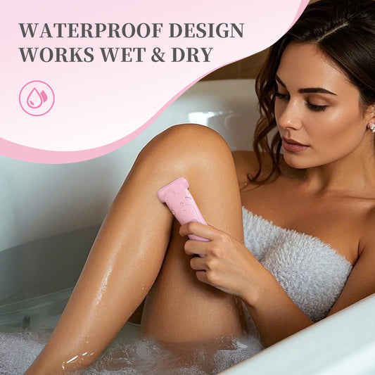 Pink (Precision cutter head) Women's Electric Body & Bikini Trimmer Kit - Painless Ultra-Close Shaver V888-ELOSUNG24695