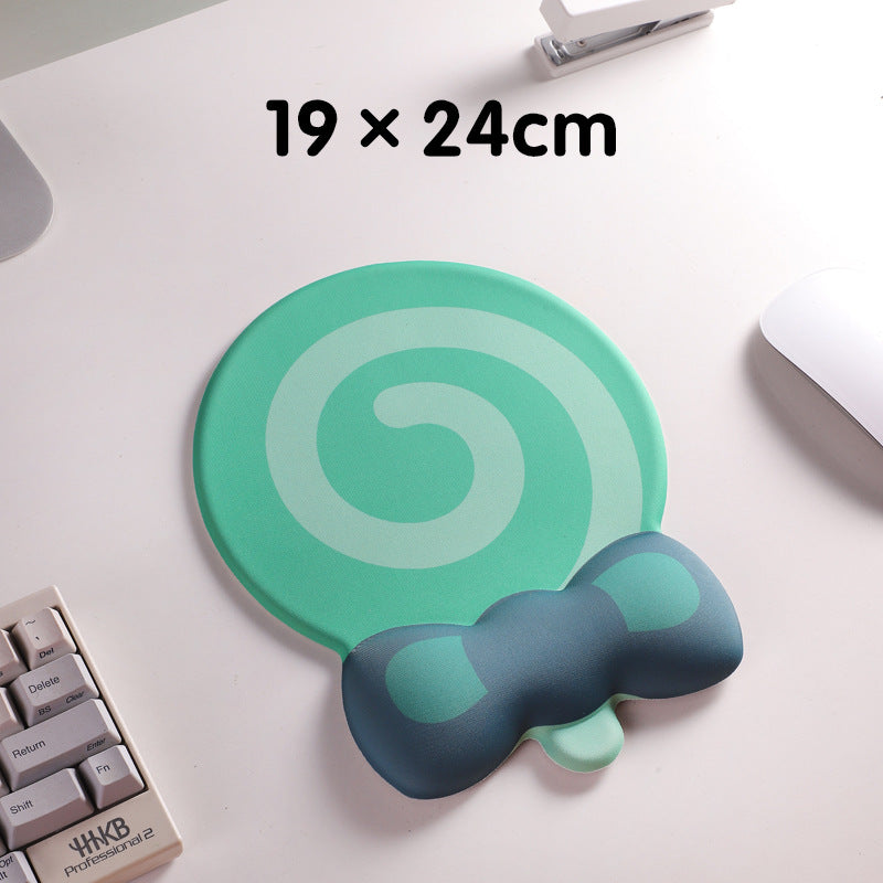Green Lollipop Ergonomic Keyboard Wrist Rest & Mouse Pad Set - 2-Piece Comfort Combo V888-ELOSUNG24699