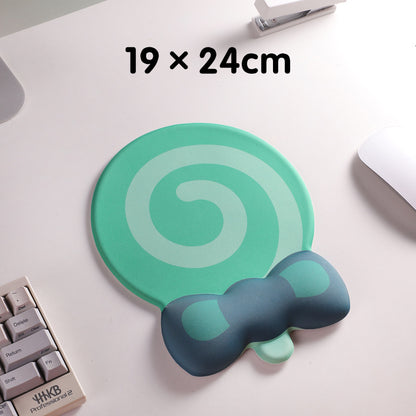 Green Lollipop Ergonomic Keyboard Wrist Rest & Mouse Pad Set - 2-Piece Comfort Combo V888-ELOSUNG24699