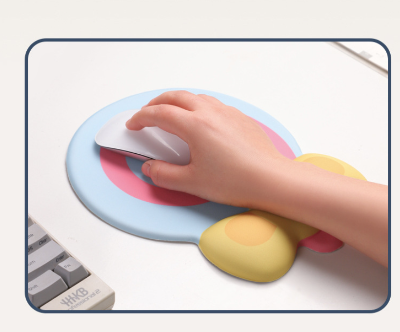 Green Lollipop Ergonomic Keyboard Wrist Rest & Mouse Pad Set - 2-Piece Comfort Combo V888-ELOSUNG24699
